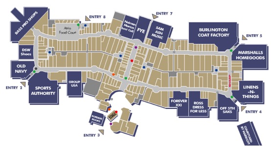dolphin mall map