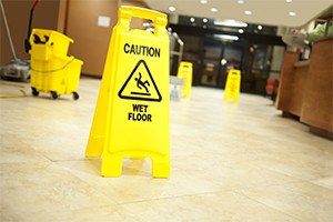 Wet floor sign