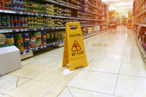 Wet floor sign