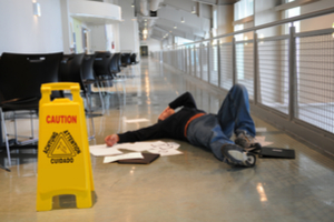 Man in Floor