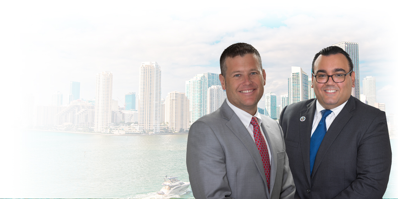 Attorney's Photo in front of Miami buildings